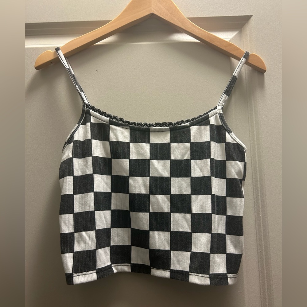 Forever 21 Checkerboard Tank